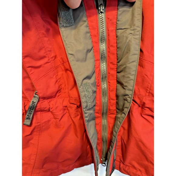 Vintage Marmot Goretex Jacket Women's Red Waterproof Full Zip Small (No Hood) - Picture 6 of 16